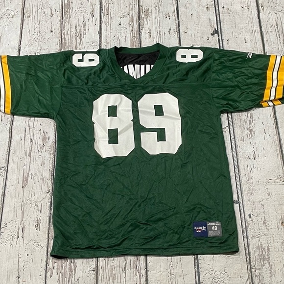 Vintage Mark Chmura Green Bay Packers Reebok Reversible Football Sports Jersey - Picture 1 of 12